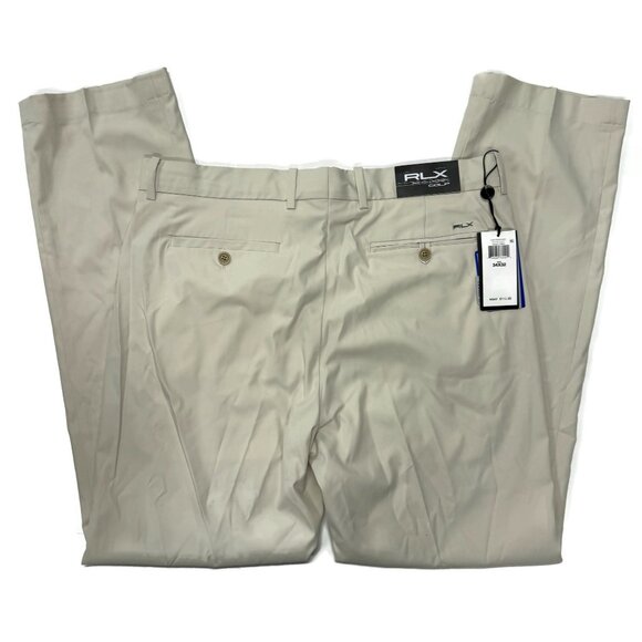 Ralph Lauren RLX Golf Pants Mens 34 x 32 Khaki Chino Performance New NWT - Picture 14 of 16